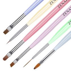 Set 6 Pensule Nail Art